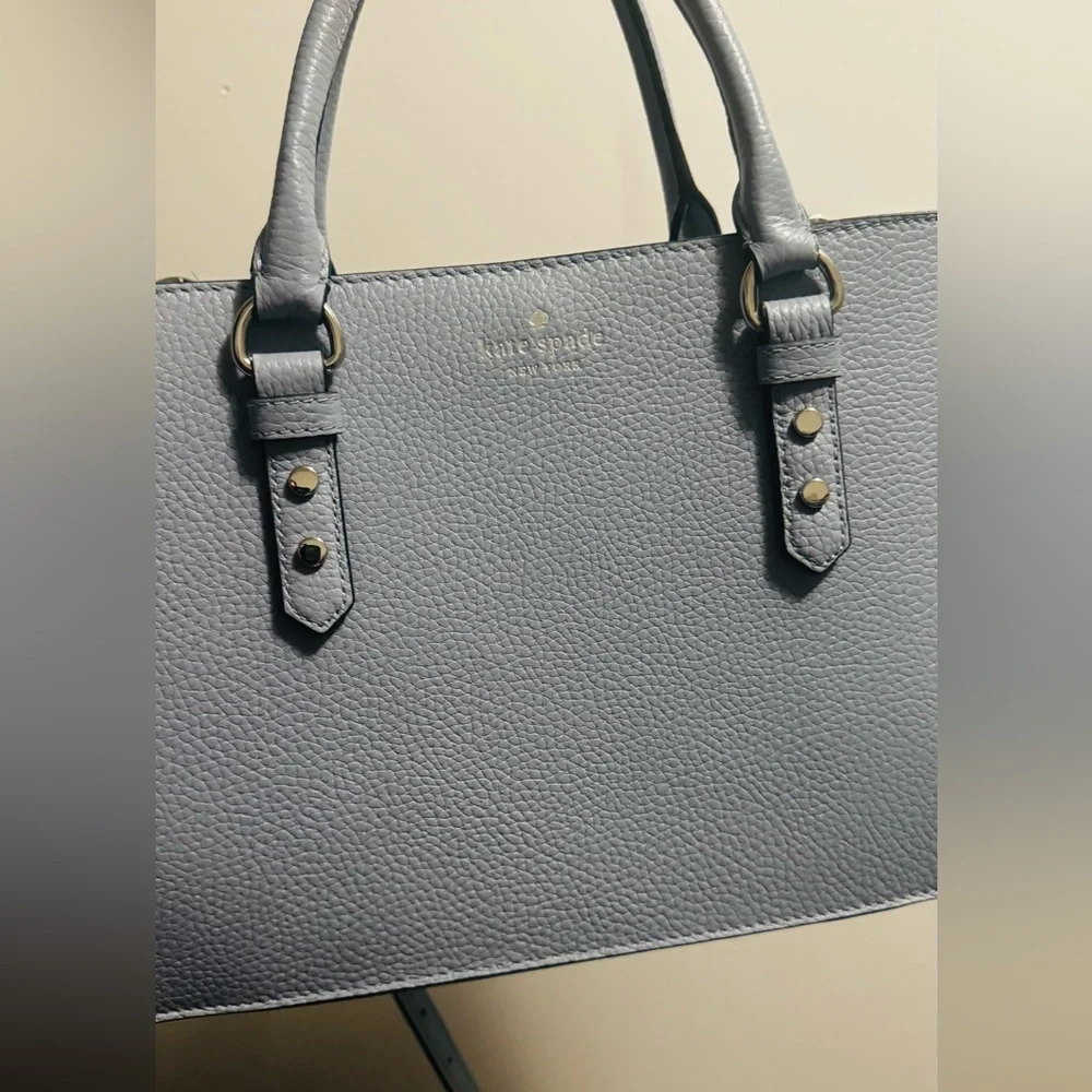 Kate Spade Gray Leather Handbag - Picture 3 of 10